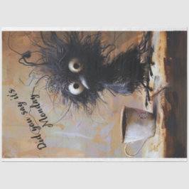 Decoupage Wackadoodle is het maandag Tuftoodle Bir Tissuepapier