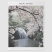 Decoupage Waterfall Cherry Blossom Fits 16x20  Tissuepapier (Voorkant)