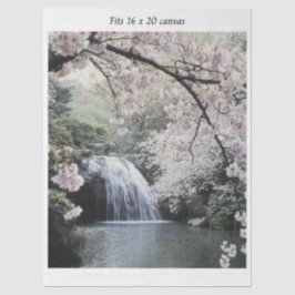 Decoupage Waterval Kersenbloesem Passend bij 16x20 Tissuepapier