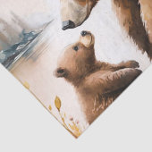 Decoupage waterverf beer liefhebbers tissuepapier (Detail)