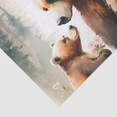 Decoupage waterverf beer liefhebbers tissuepapier (Detail)