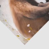 Decoupage waterverf beer liefhebbers tissuepapier (Detail)