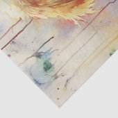 Decoupage Waterverf Christmas Retriever Pup Tissuepapier (Detail)