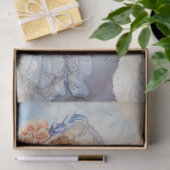 Decoupage Waterverf Elegant Lady Ocean & Poedel Tissuepapier (Geschenk)