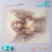 Decoupage Waterverf grillige Ange Pastel Wings Tissuepapier (Craft)