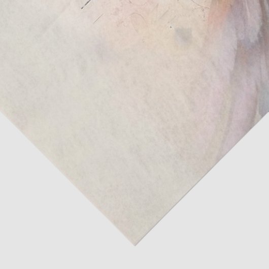 Decoupage Waterverf grillige Ange Pastel Wings Tissuepapier (Detail)