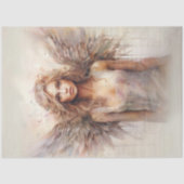 Decoupage Waterverf grillige Ange Pastel Wings Tissuepapier (Voorkant)