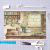 Decoupage waterverf Landelijke keuken Tissuepapier (Craft)