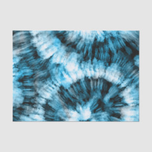 Decoupage Waterverf Navy Blauwe Tie Dye Tissuepapier