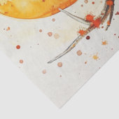 Decoupage Waterverf Stag Helder Sinaasappel Zon Tissuepapier (Detail)