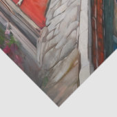 Decoupage Waterverf Street in Venetië Tissuepapier (Detail)