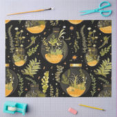 Decoupage Weefsel Papier Glas Terrariumpotten Fles (Craft)