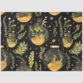 Decoupage Weefsel Papier Glas Terrariumpotten Fles (Voorkant)