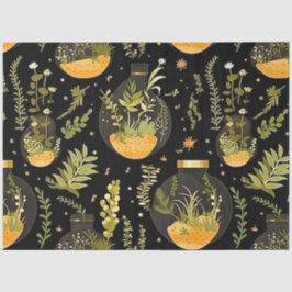 Decoupage Weefsel Papier Glas Terrariumpotten Fles