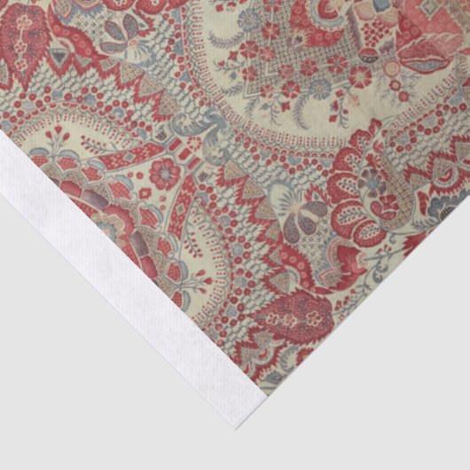 DECOUPAGE WEEFSELDOCUMENT:  BEHANG TISSUEPAPIER (Detail)