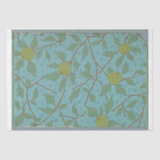 DECOUPAGE WEEFSELDOCUMENT:  BEHANG TISSUEPAPIER (Voorkant)