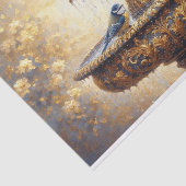 Decoupage Weefseldocument Franse Tuinvogels, Tissuepapier (Detail)