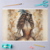 Decoupage Weefseldocument Victoriaans Afrikaans-Am Tissuepapier (Craft)