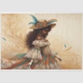 Decoupage Weefseldocument Victoriaans Afrikaans-Am Tissuepapier (Voorkant)