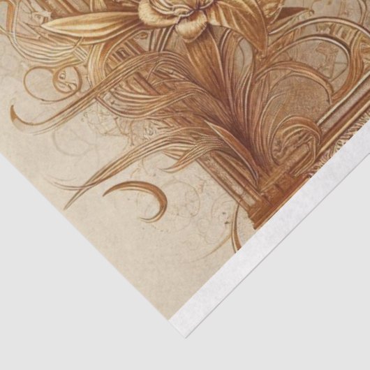 Decoupage Weefseldocument Victoriaans Afrikaans-Am Tissuepapier (Detail)