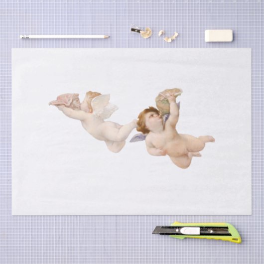 DECOUPAGE WEEFSELPAPIER:  CHERUBS TISSUEPAPIER (Craft)