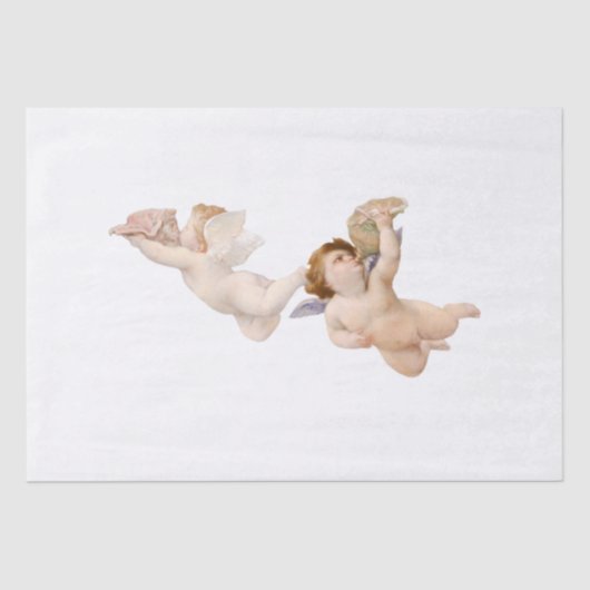 DECOUPAGE WEEFSELPAPIER:  CHERUBS TISSUEPAPIER (Voorkant)