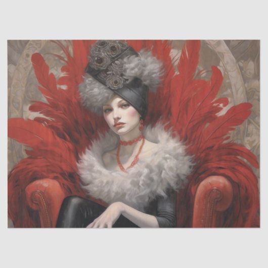 Decoupage Weefselpapier - Fluistert van het Verled Tissuepapier (Voorkant)