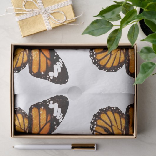 DECOUPAGE WEEFSELPAPIER : MAANDARCH BUTTERFLES TISSUEPAPIER (Geschenk)