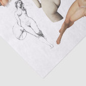 DECOUPAGE WEEFSELPAPIER : NUDES TISSUEPAPIER (Detail)