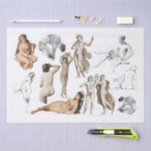 DECOUPAGE WEEFSELPAPIER : NUDES TISSUEPAPIER (Craft)
