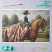 Decoupage Weefselpapier Paard Ruiterontwerp Tissuepapier (Craft)