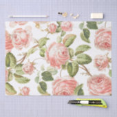 DECOUPAGE WEEFSELPAPIER : ROZEN TISSUEPAPIER (Craft)