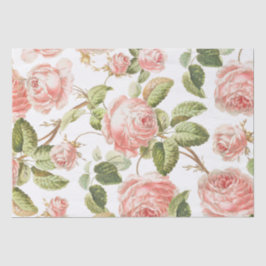 DECOUPAGE WEEFSELPAPIER : ROZEN TISSUEPAPIER
