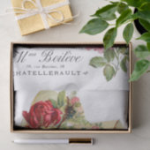 DECOUPAGE WEEFSELPAPIER : TEACUP EN FRANS TISSUEPAPIER (Geschenk)