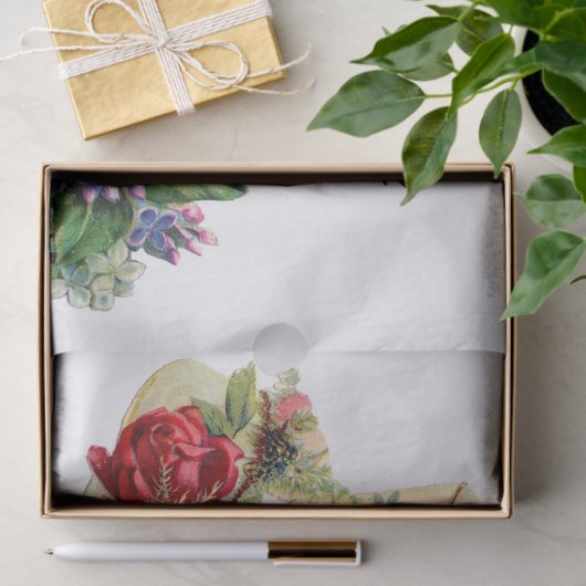 DECOUPAGE WEEFSELPAPIER:  TEACUP EN VOGELPAPIER TISSUEPAPIER (Geschenk)