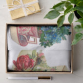 DECOUPAGE WEEFSELPAPIER :  TEACUPS TISSUEPAPIER (Geschenk)