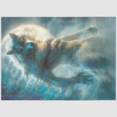 Decoupage weerwolf wordt teruggewonnen tissuepapier (Voorkant)