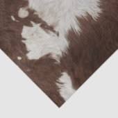 Decoupage Western Brown White Cowhide Texture  Tissuepapier (Detail)