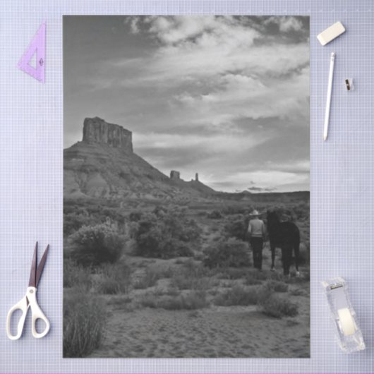 Decoupage Western Solitude Lisa Chappell Tissuepapier (Craft)