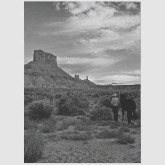 Decoupage Western Solitude Lisa Chappell Tissuepapier (Voorkant)