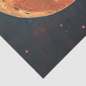 Decoupage Western thema Cowboy rijden naar de maan Tissuepapier (Detail)