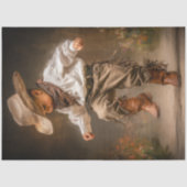 Decoupage Western Whimsy Child Dancing Prairie  Tissuepapier (Voorkant)