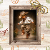 Decoupage Western Whimsy Child Dancing Prairie Tissuepapier