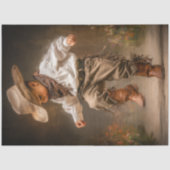 Decoupage Western Whimsy Kind Dansende Prairie Tissuepapier (Voorkant)