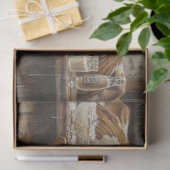 Decoupage Westerne bar met Koeien in de salon Tissuepapier (Geschenk)