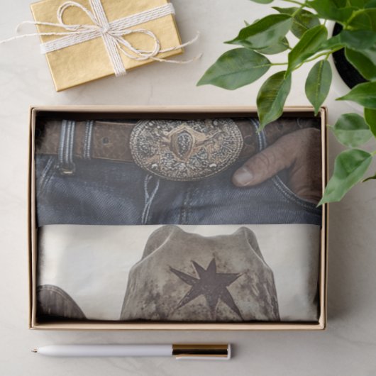 Decoupage Westerne Cowboy Christelijk Rancher Tissuepapier (Geschenk)