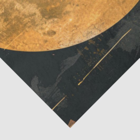 Decoupage Westerne Cowboy Desert Landscape Moon Tissuepapier (Detail)