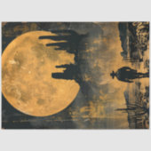 Decoupage Westerne Cowboy Desert Landscape Moon Tissuepapier (Voorkant)