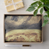 Decoupage Westerne Cowboy Rijden Bull Large Moon Tissuepapier (Geschenk)