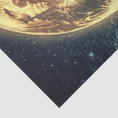 Decoupage Westerne Cowboy Rijden Bull Large Moon Tissuepapier (Detail)